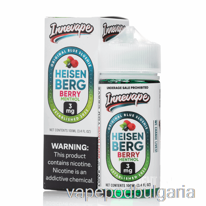 Vape 10000 Дръпки Heisenberg Berry Menthol - Innevape - 100ml 0mg